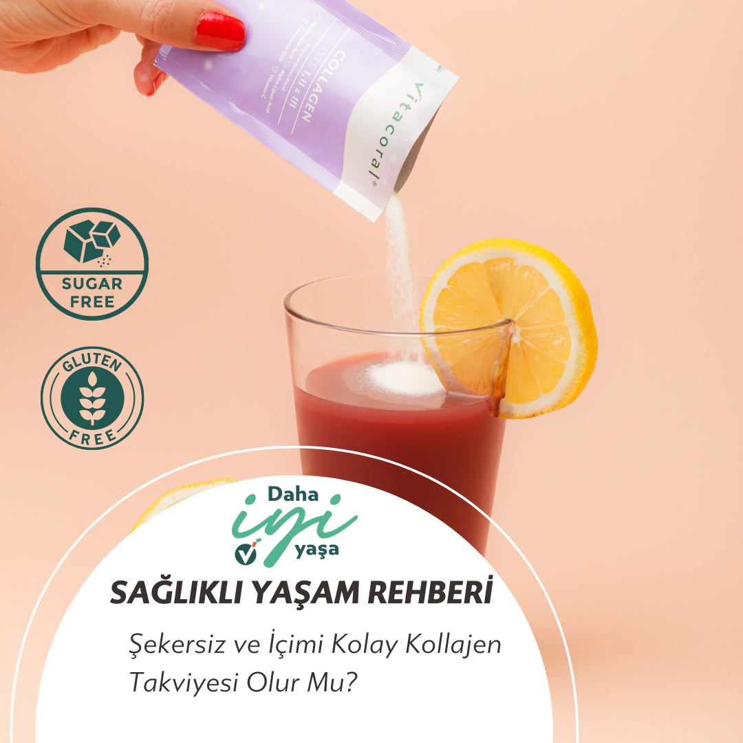 Şekersiz ve İçimi Kollay Kolajen Takviyesi Olur Mu? | vitacoral.com