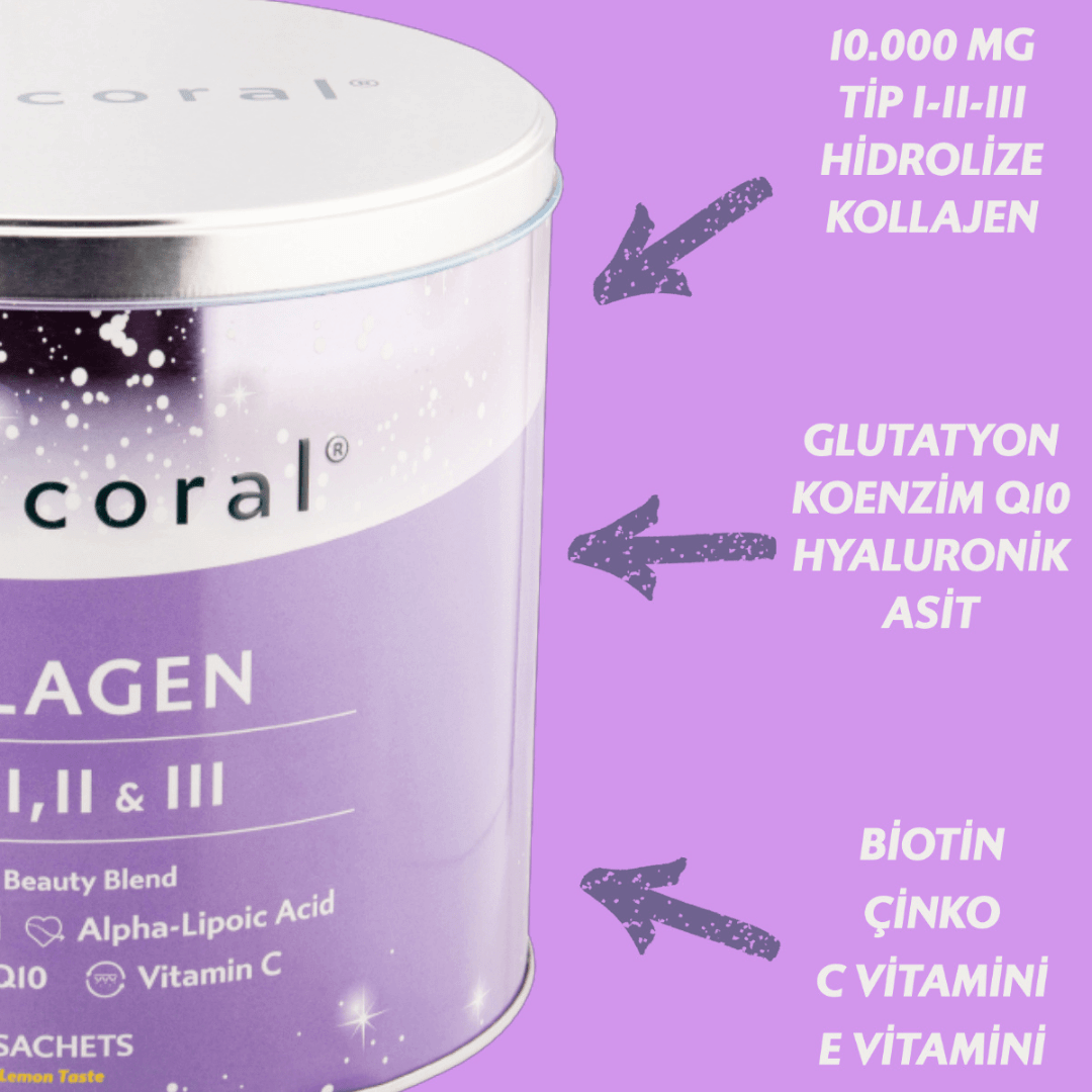 Vitacoral Collagen® 30 Saşe Öne Çıkan Hammaddeler